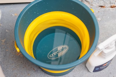 Crimsafe Bucket Filled