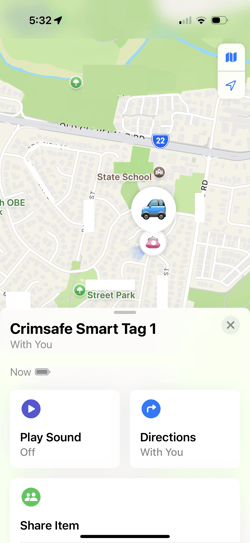 Crimsafe Smart Tag Map